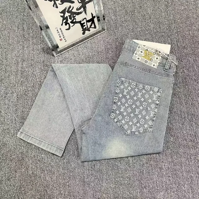 Louis Vuitton Jeans Faded denim with logo-print details product detail image 14