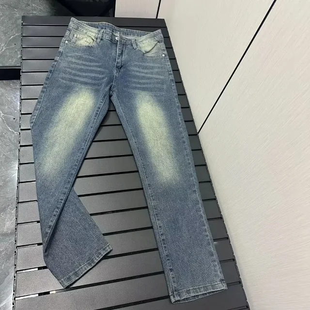 Louis Vuitton Jeans Faded denim with logo-print details product detail image 13