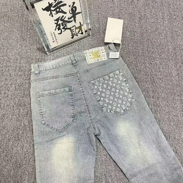 Louis Vuitton Jeans Faded denim with logo-print details product detail image 15