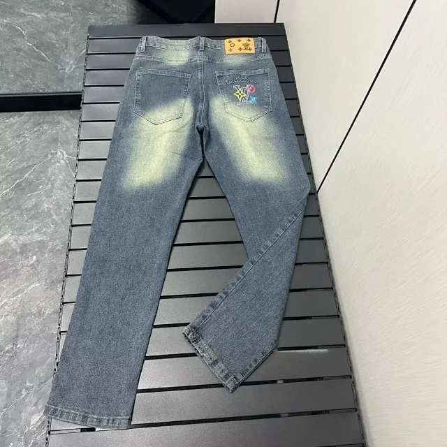 Louis Vuitton Jeans Faded denim with logo-print details product detail image 12