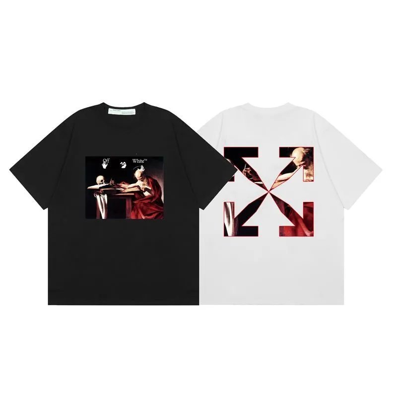 Off-White Tree Print Oversized T-Shirt White - 14