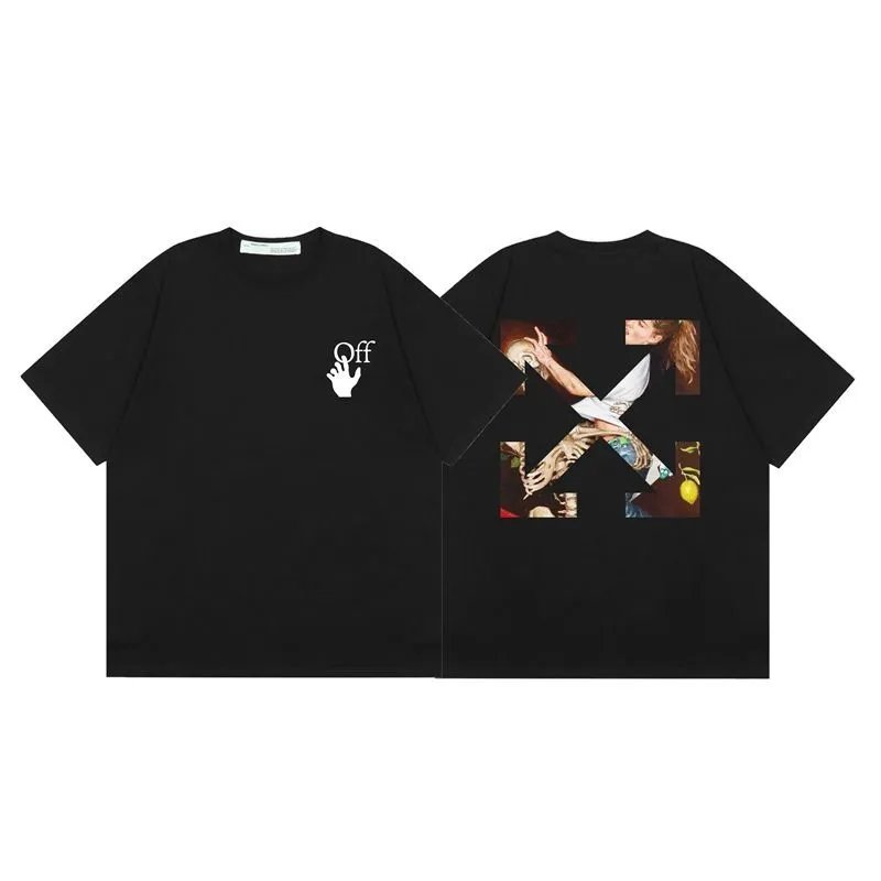 Off-White Tree Print Oversized T-Shirt White - 24