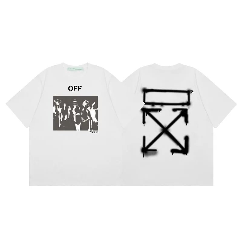 Off-White Tree Print Oversized T-Shirt White - 12