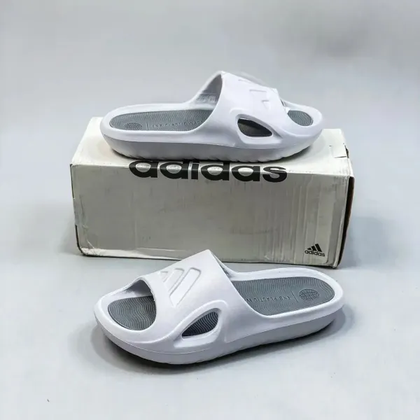 Adidas Adilette Slide White Slippers - 12