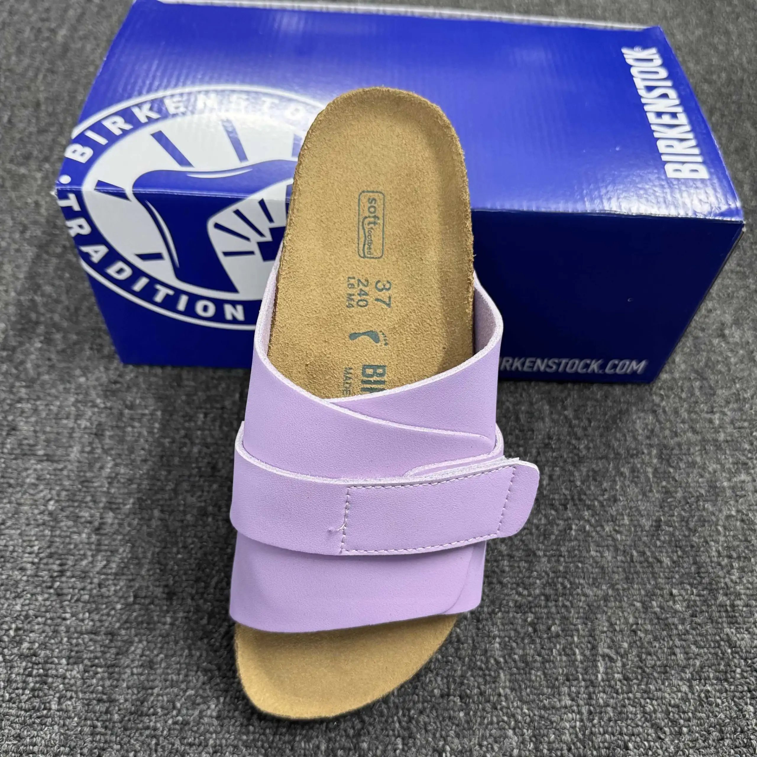 Hook-and-Loop Purple Leather