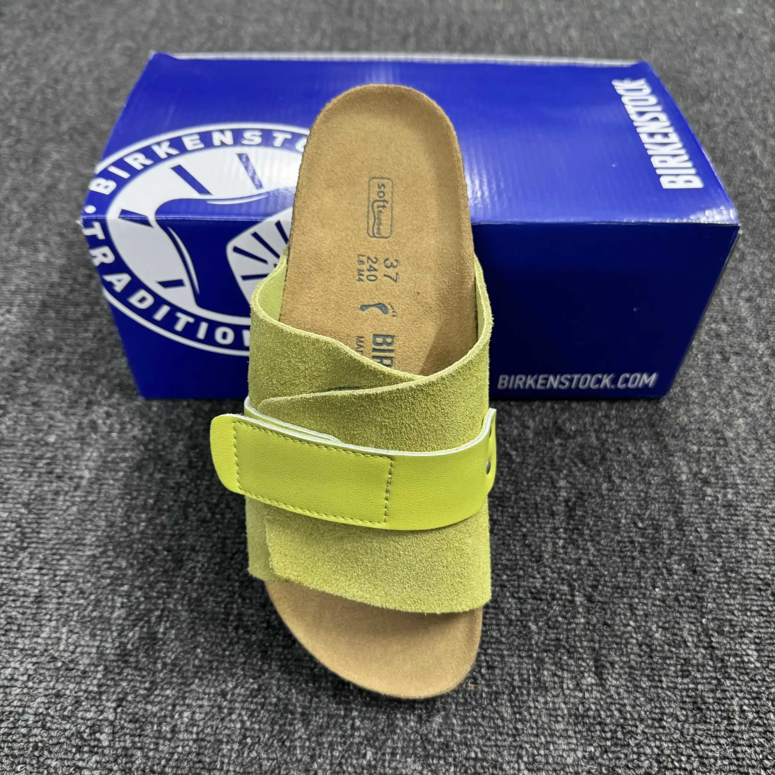 Hook-and-Loop Olive Green with Green Leather