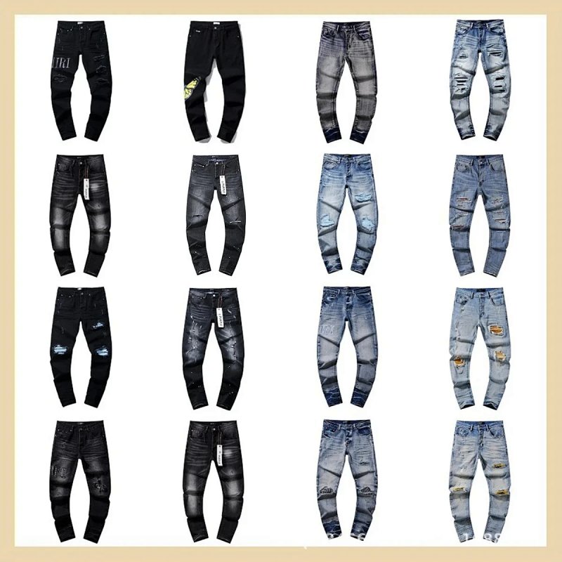 Distressed jeans collection