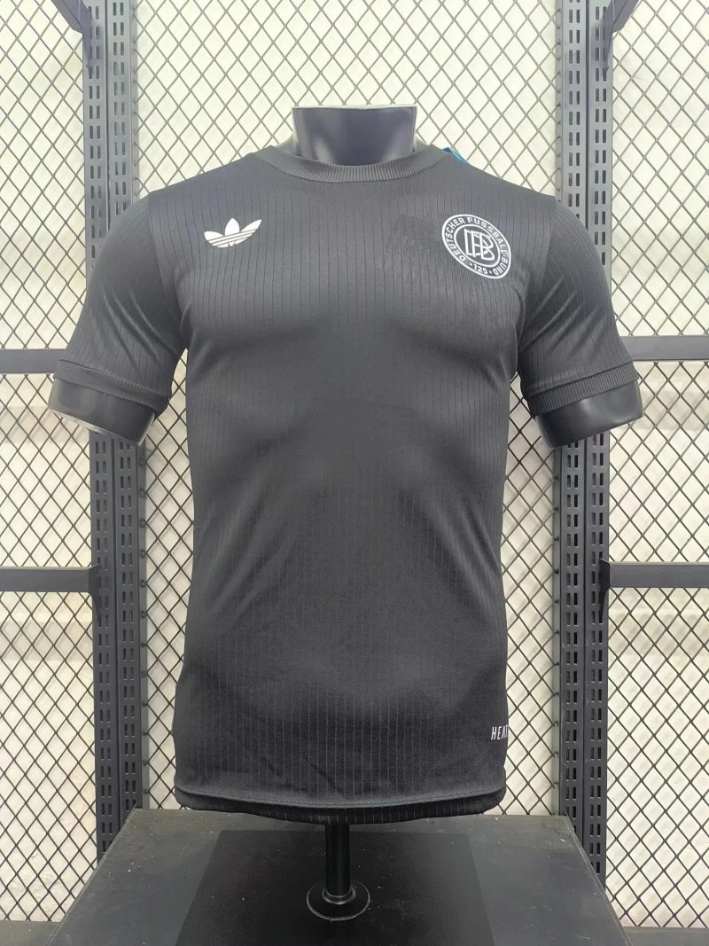 Germany 125th anniversary black football jersey