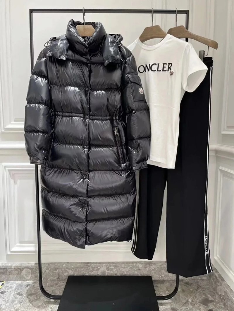 Moncler long down coat