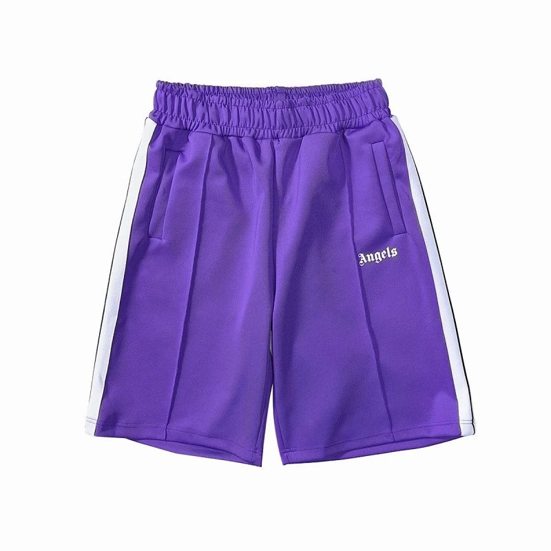 Palm Angels purple track shorts