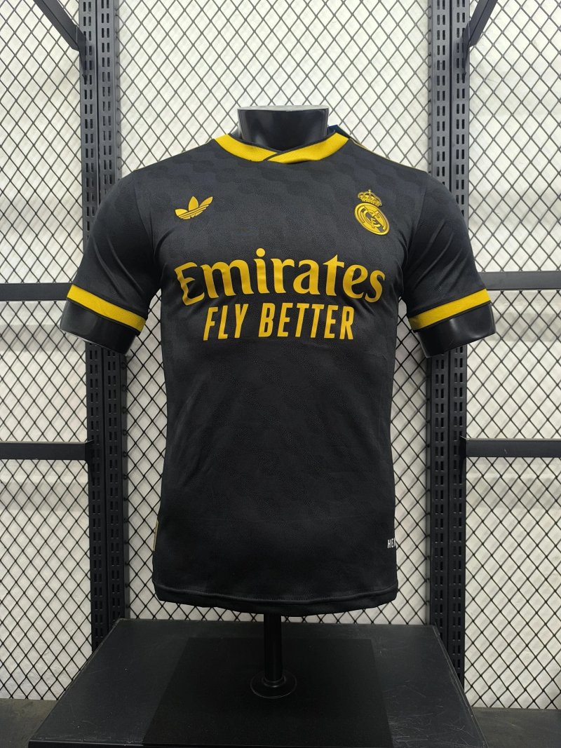 Real Madrid black special edition football jersey