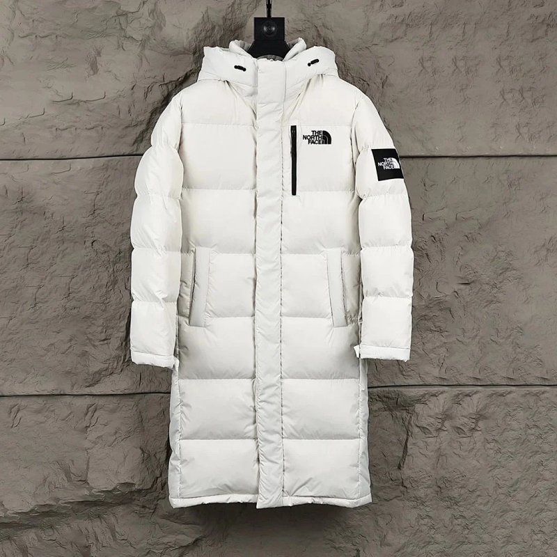 The North Face white down jacket