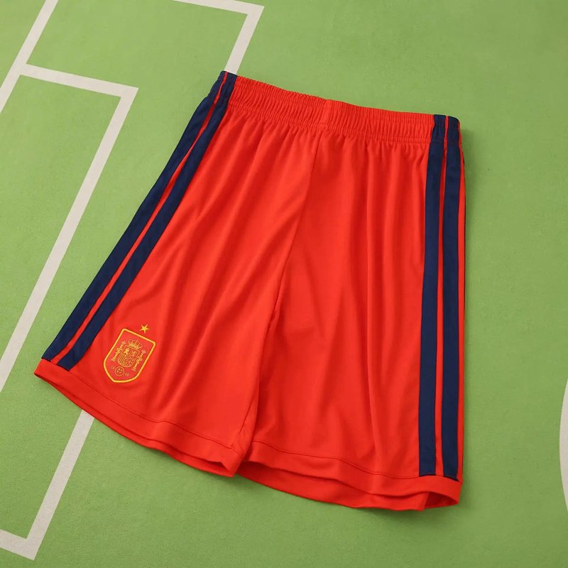 Spain red football shorts