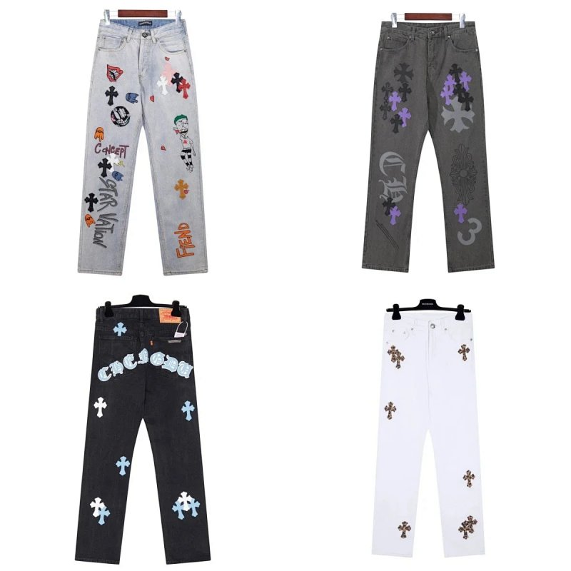 Chrome Hearts cross jeans
