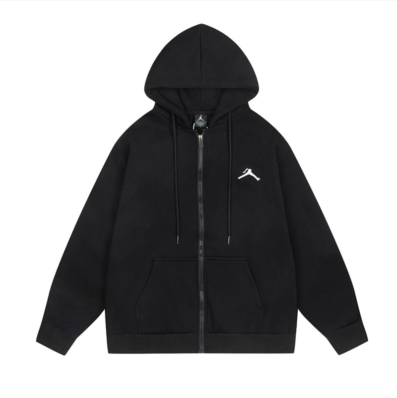 Jordan black zip hoodie
