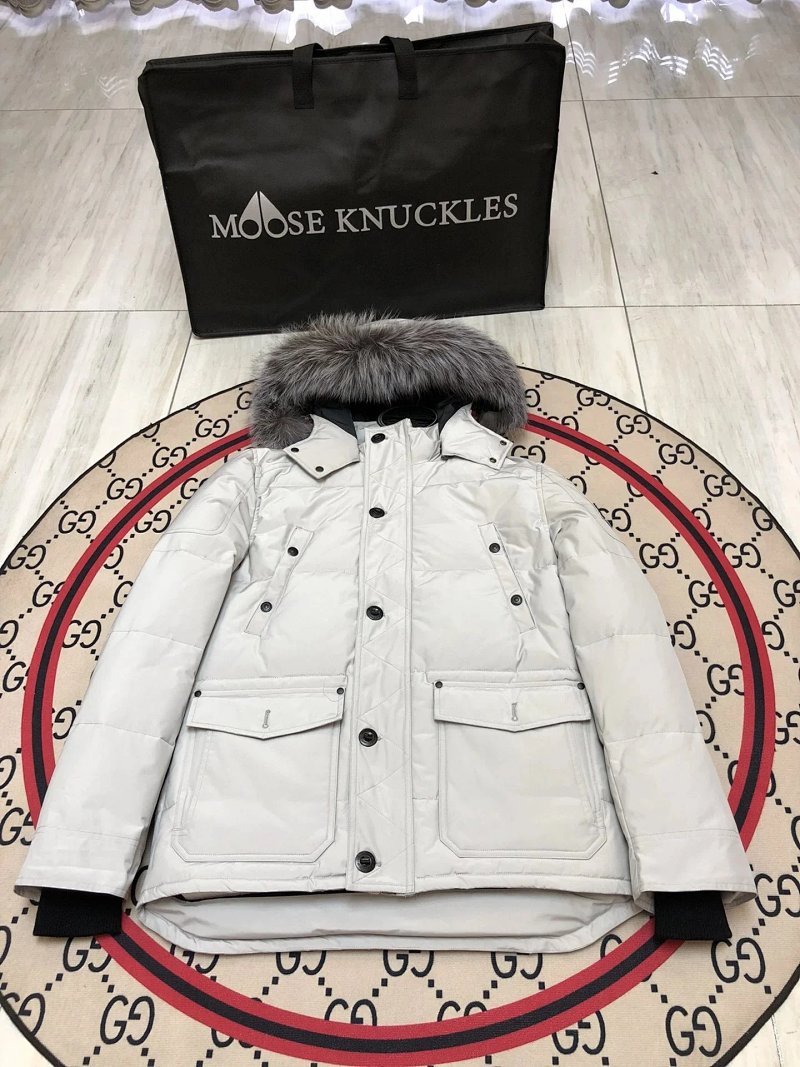 Moose Knuckles fur hood parka