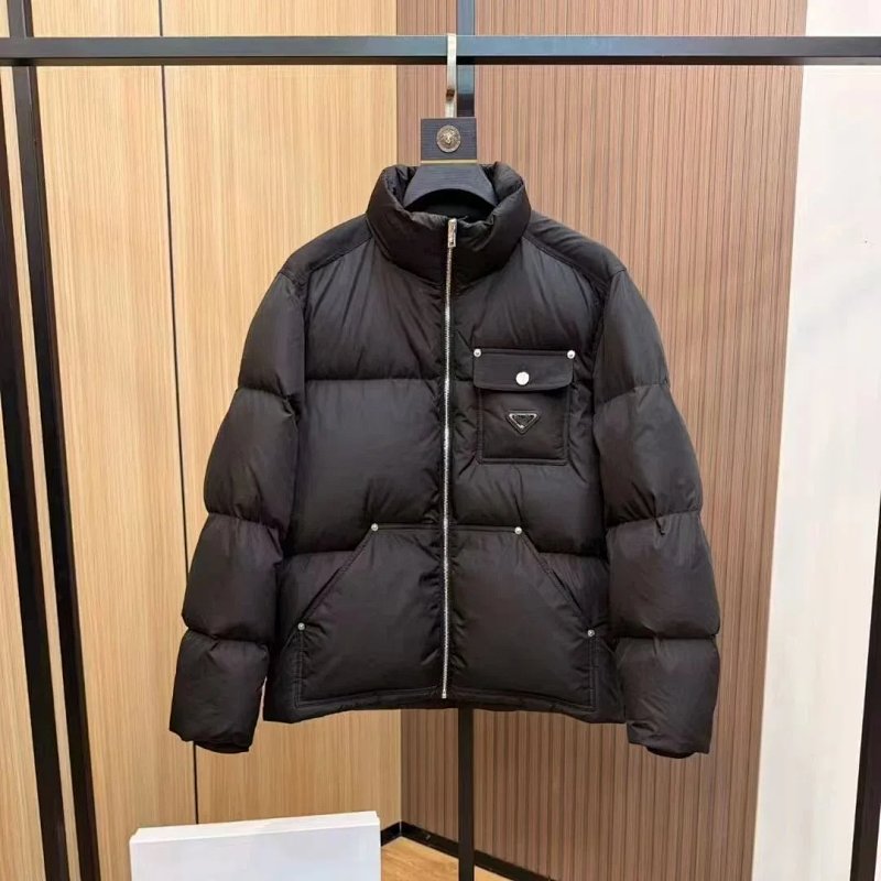 Prada black puffer jacket