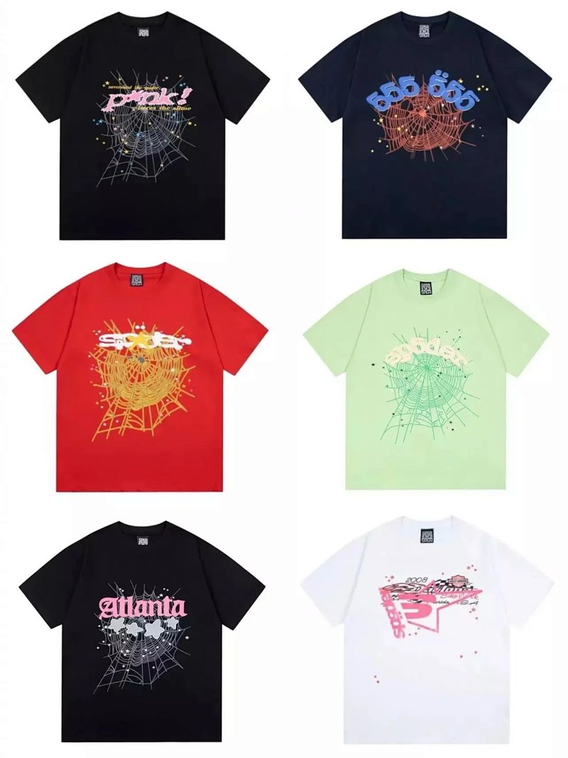 Sp5der web graphic tees