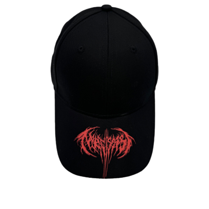 Black embroidered cap