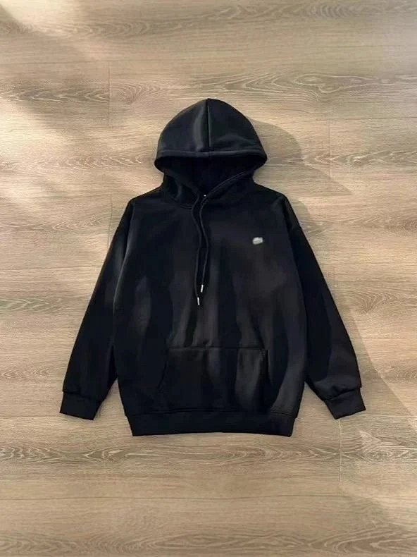 Black pullover hoodie