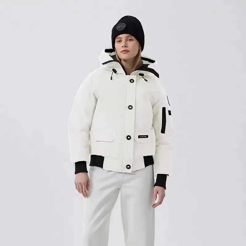 White down bomber jacket