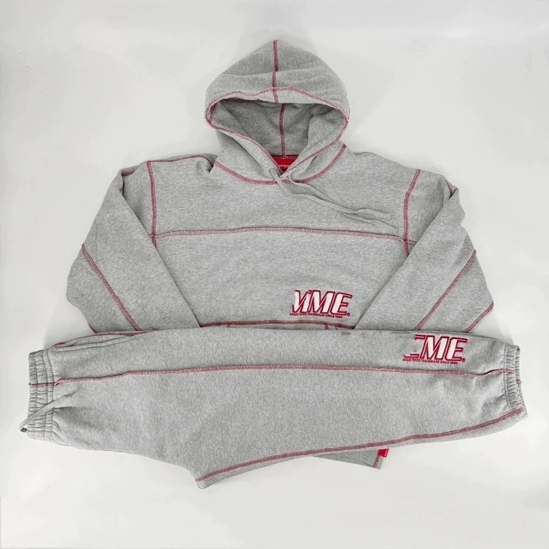 Grey hoodie and sweatpants set