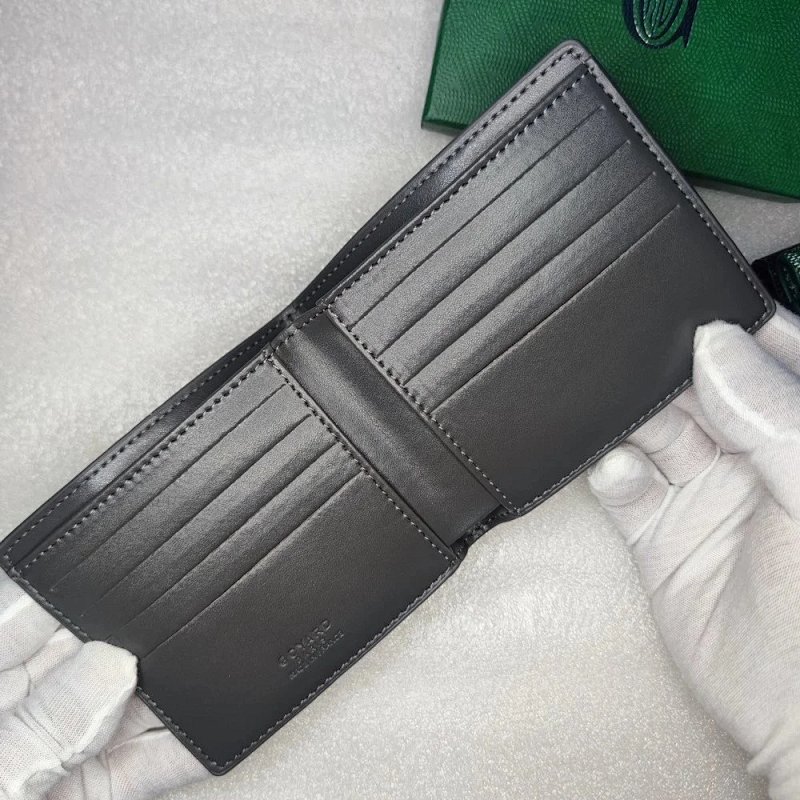 Black leather bifold wallet