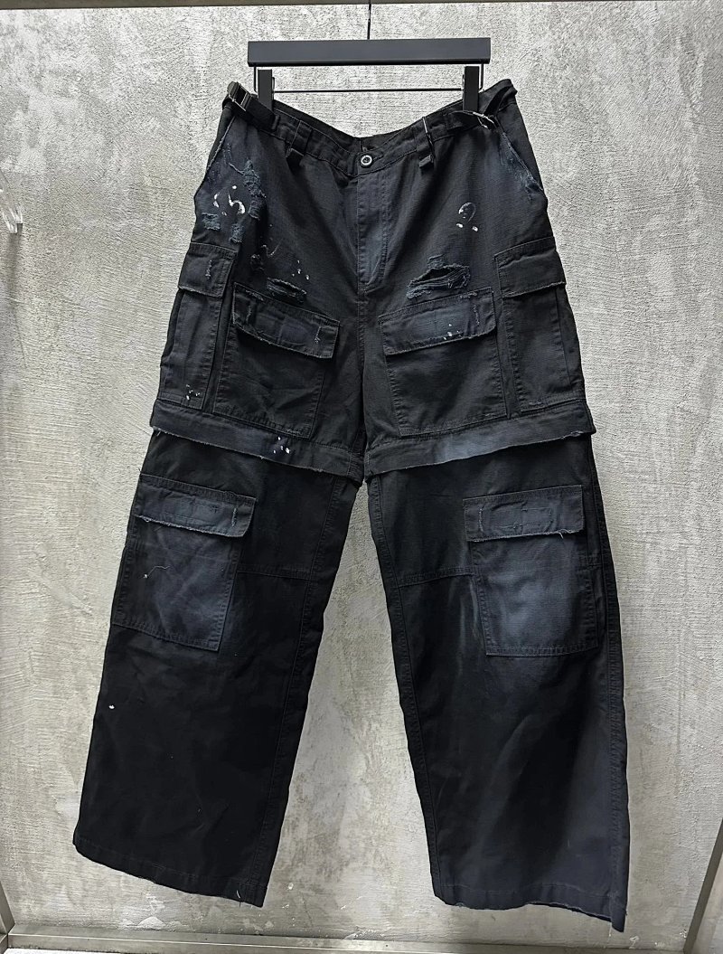 Black cargo pants