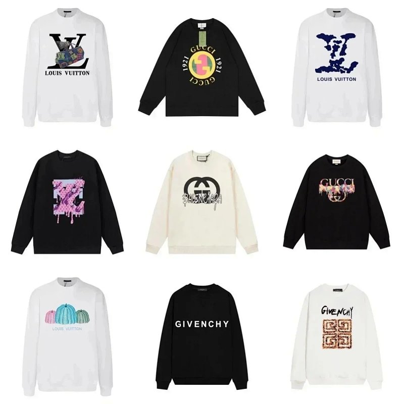 Designer logo crewneck sweatshirts