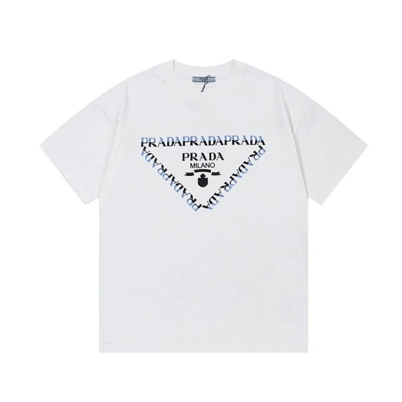 Prada triangle logo tee