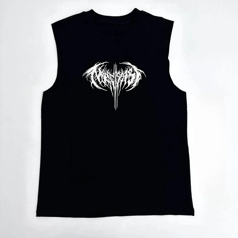 Black gothic tank top