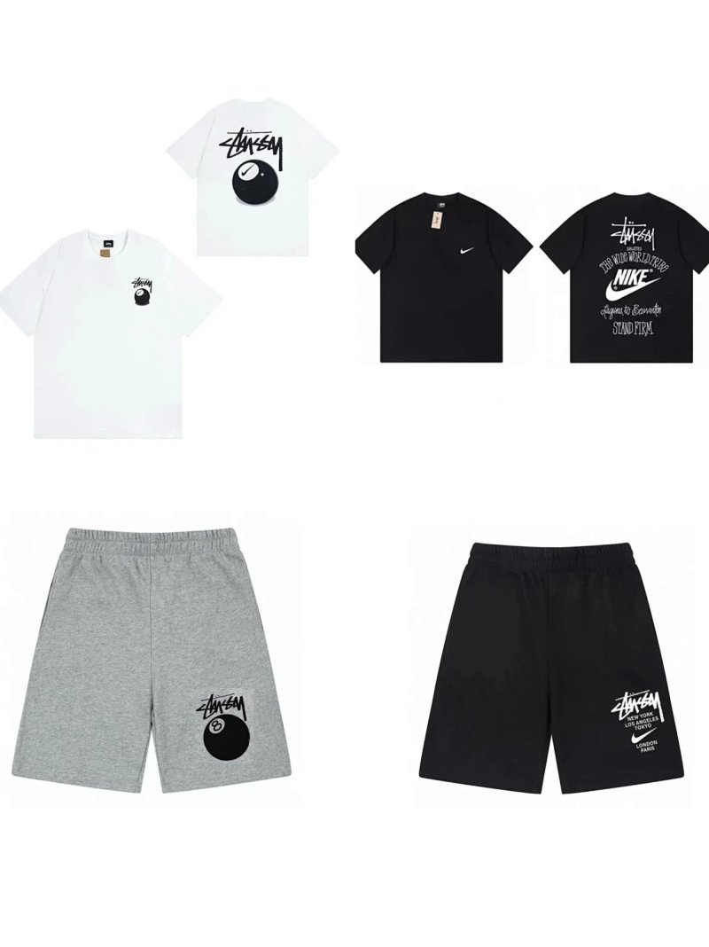 Stussy tee and shorts set