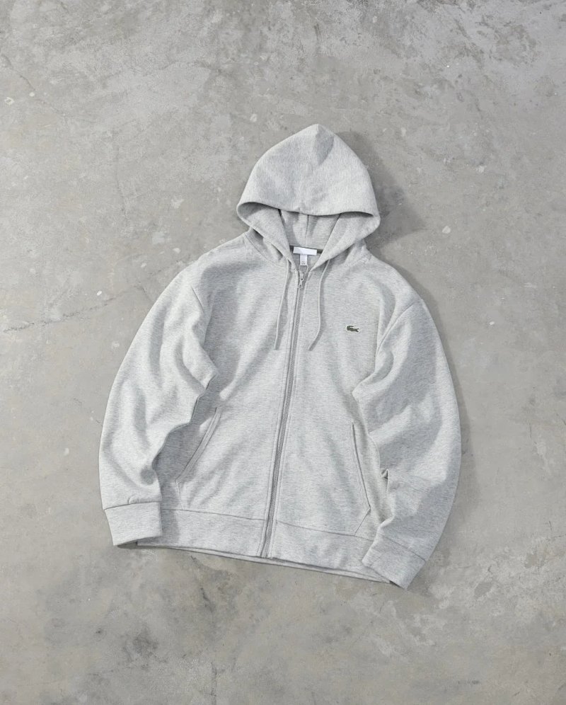 Grey zip hoodie