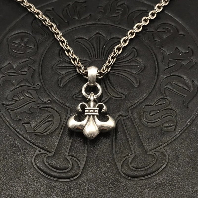 Chrome Hearts fleur pendant necklace