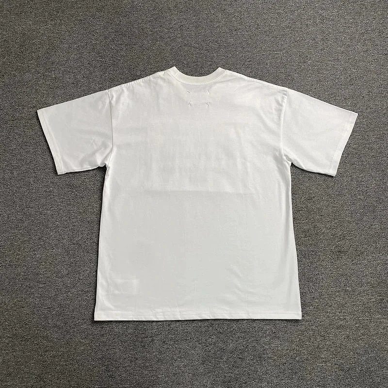 White oversized tee
