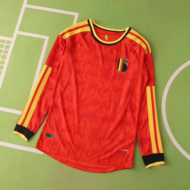 Belgium home long sleeve jersey