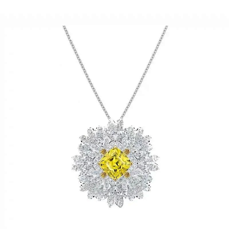 Flower pendant necklace