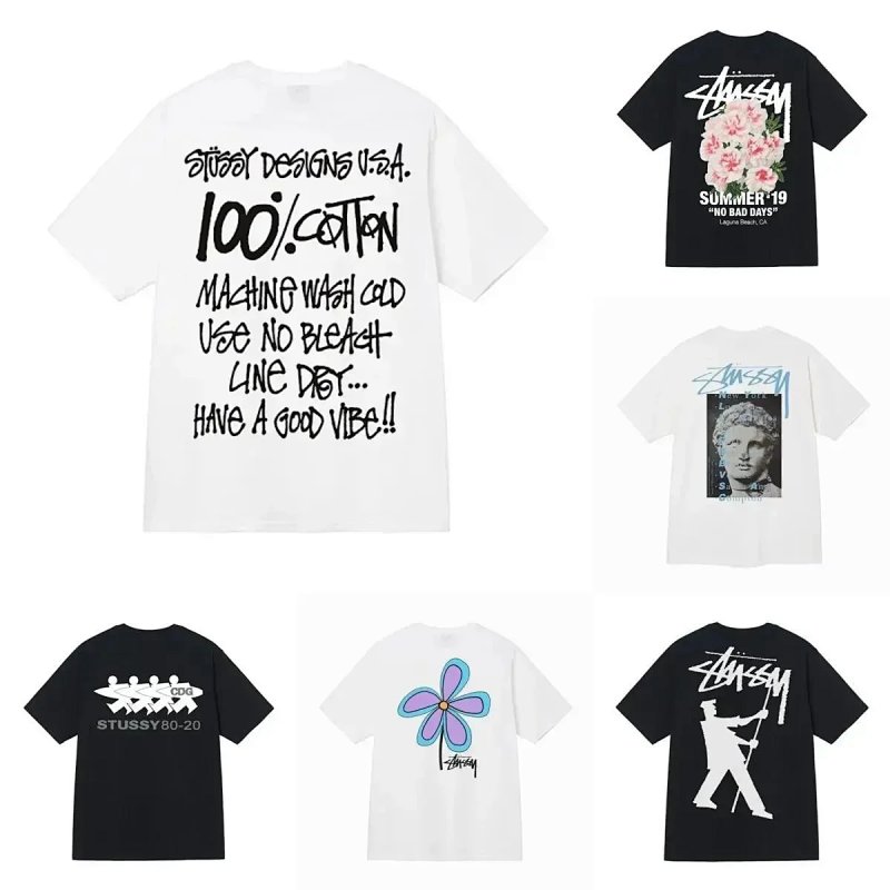 Stussy graphic tees