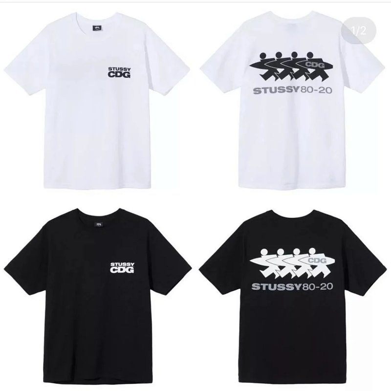 Stussy x CDG tees