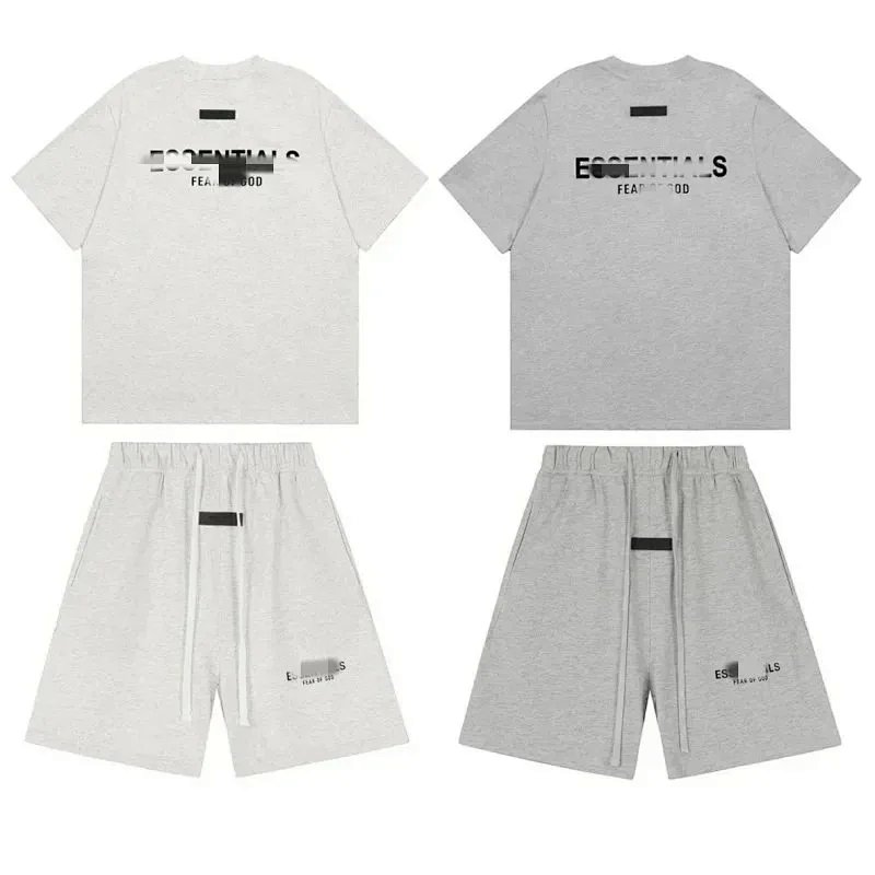 Essentials logo tee and shorts