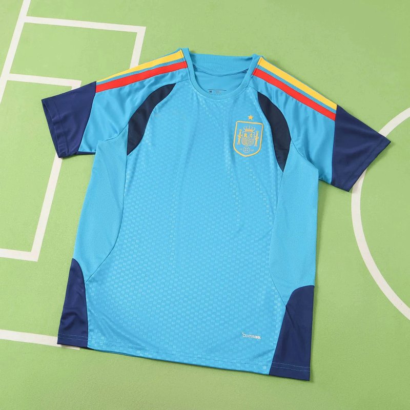Spain blue training jersey