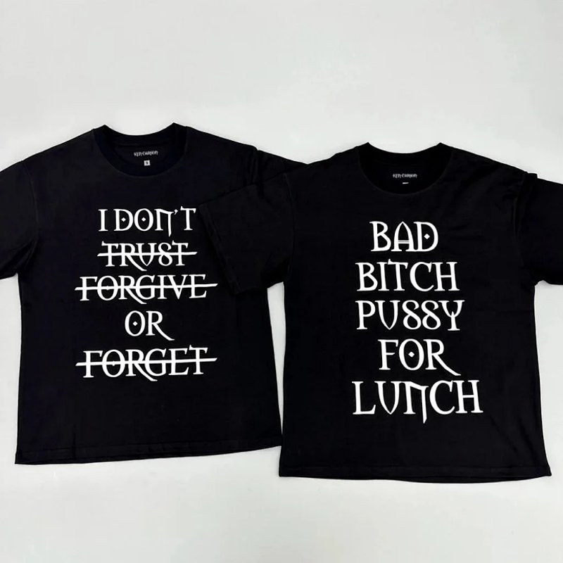 Slogan graphic tee
