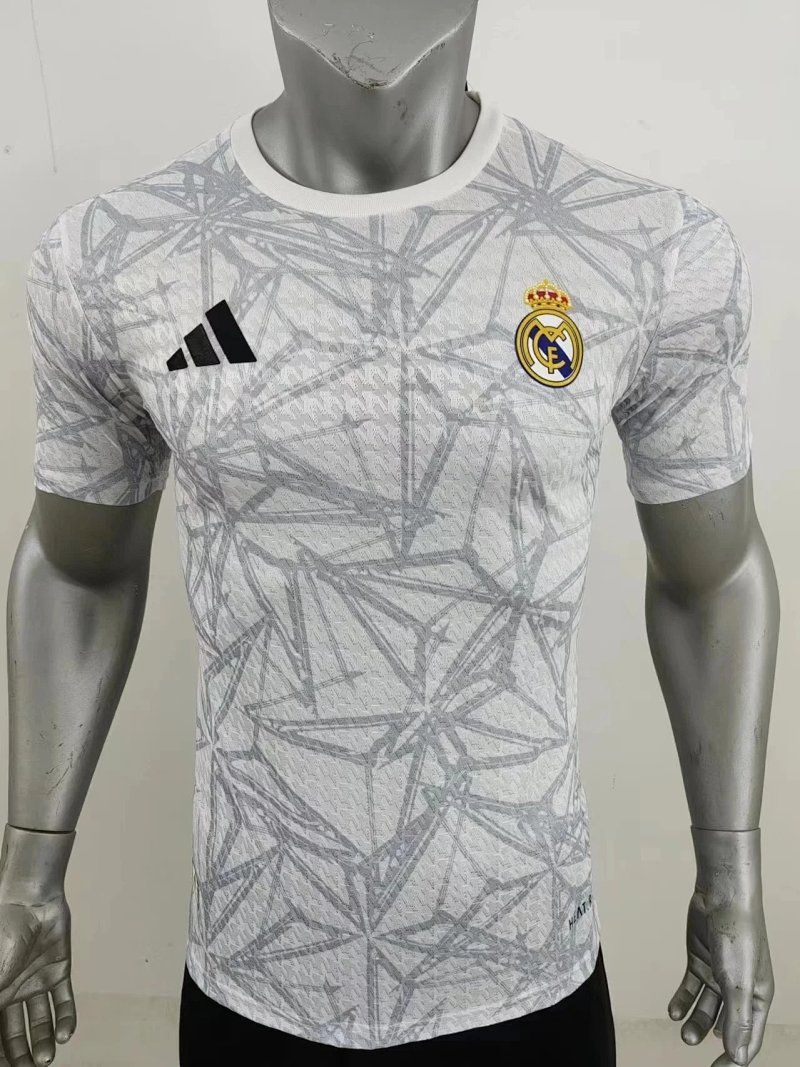 Real Madrid white special edition football jersey