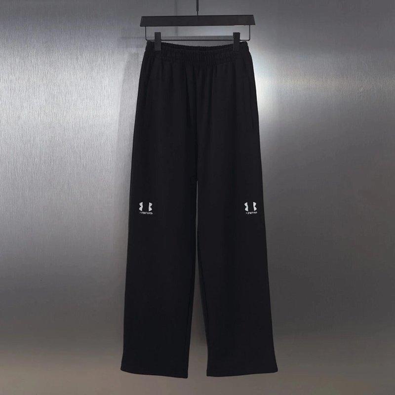 Black straight sweatpants