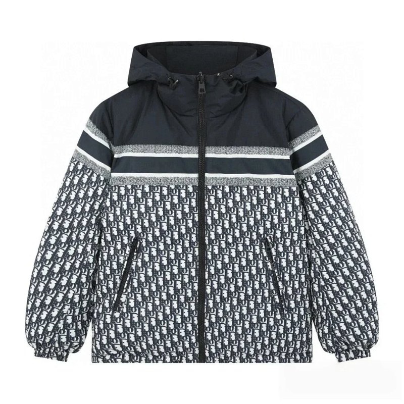 Dior Oblique print down jacket