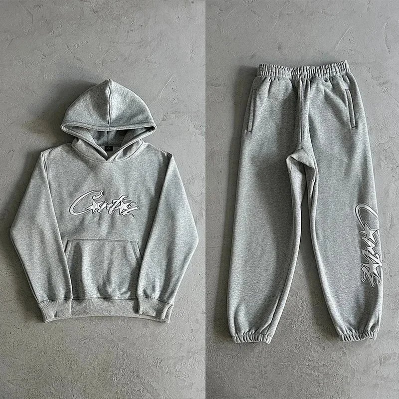 Corteiz grey hoodie and sweatpants