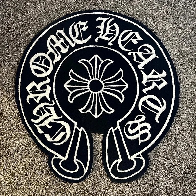 Chrome Hearts logo rug