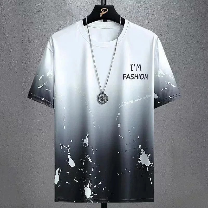 Gradient splatter tee