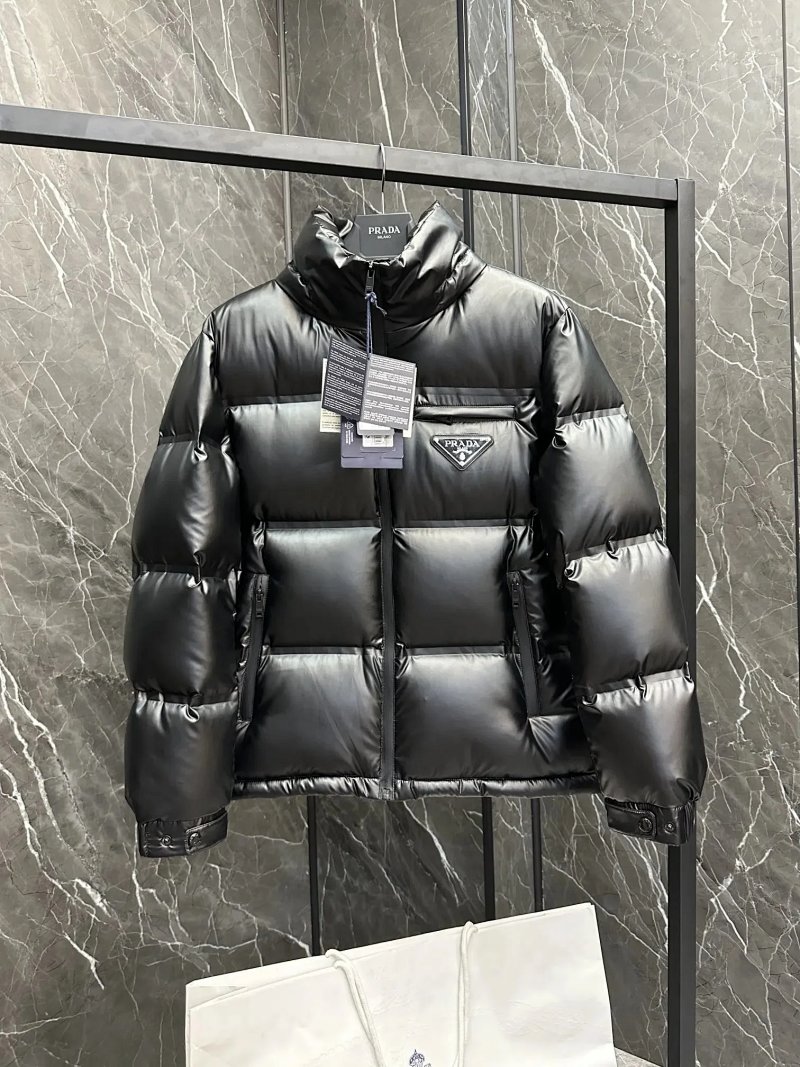 Prada black puffer jacket