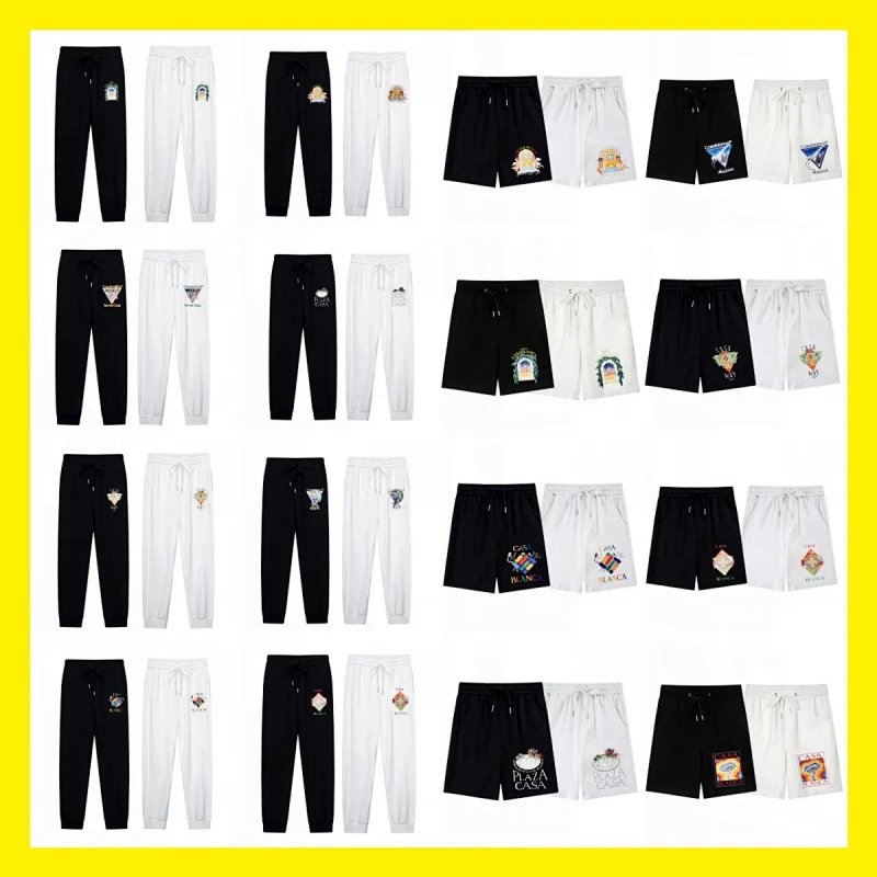 Black and white track pants set